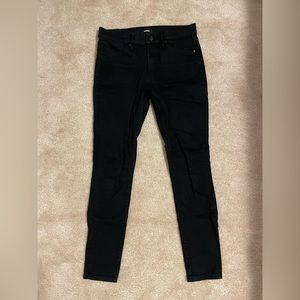 Express Mid Rise Skinny Jeans Jeggings 10L Black